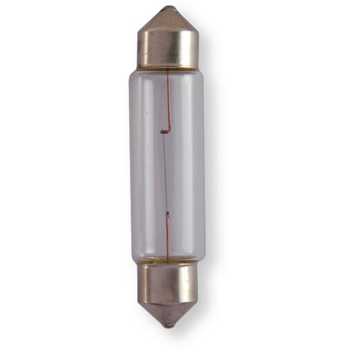 Boîte 10 Ampoules navettes transparentes 12 V 5 W, long. 40 culot SV8,5